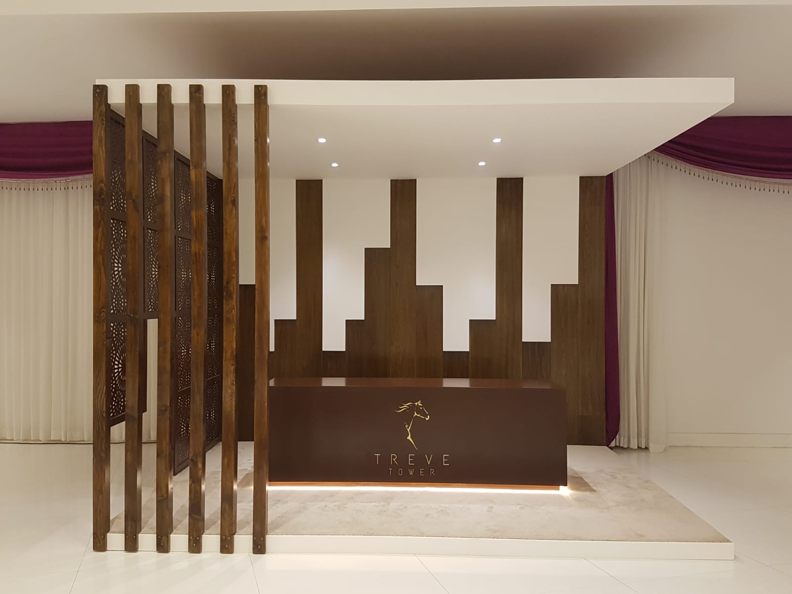 Treve Tower Exhibition Stand at the Mondrian Doha Hotel