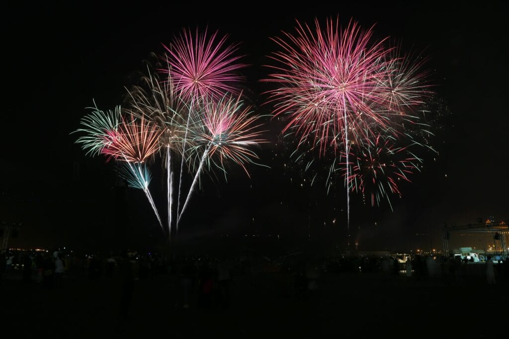fireworks in Qatar